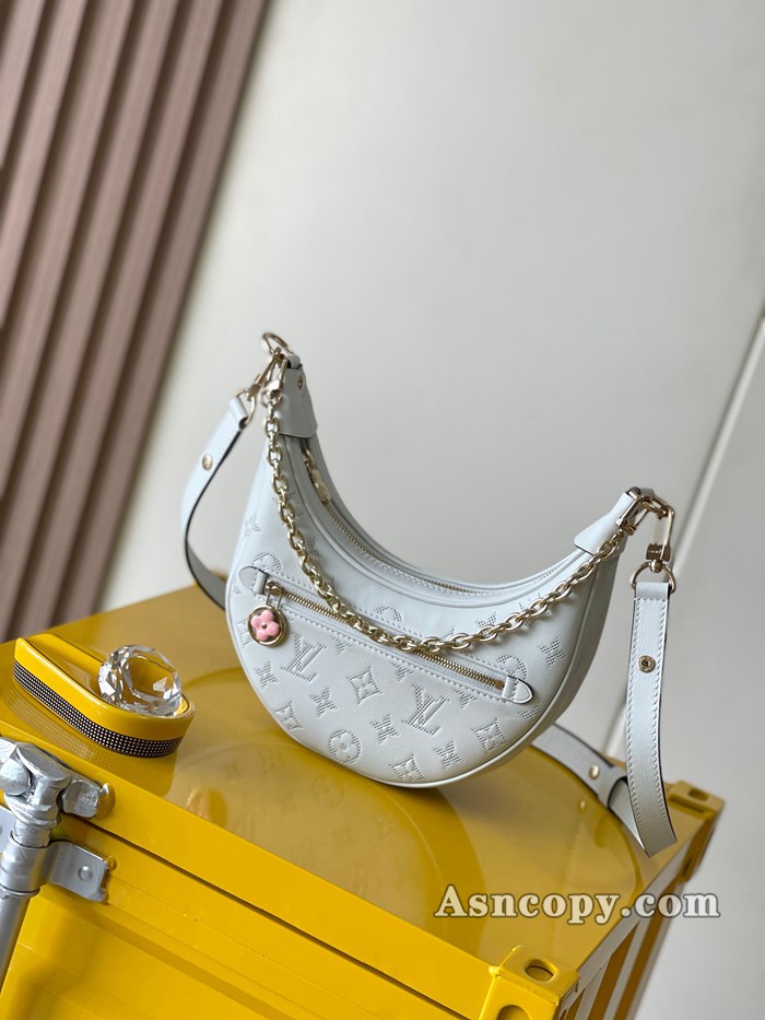 ルイヴィトンカーフレザーループショルダーバッグ  M11279ローズ ジャスマン