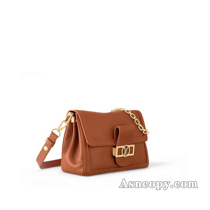 ルイヴィトンカーフレザードーフィーヌ･ソフト MMショルダーバッグ  M11476コニャック