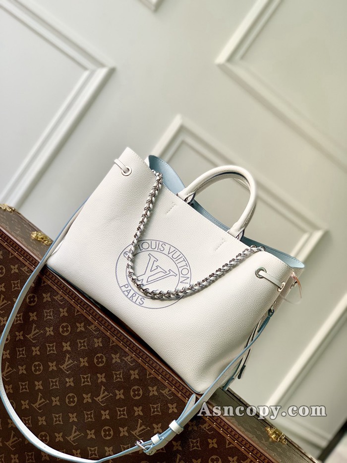 ルイヴィトンマヒナベラ･トートショルダーバッグ M11733ホワイト / ブルー