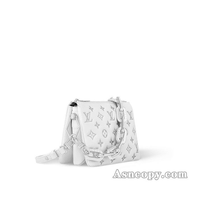 ルイヴィトンモノグラム・パターンクッサン BBショルダーバッグ M11957ホワイト