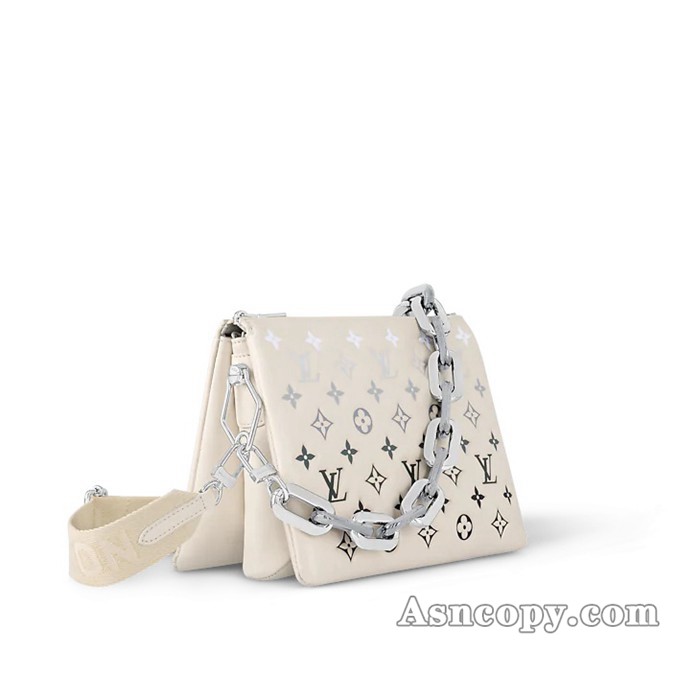 ルイヴィトンモノグラム･パターンクッサン PMショルダーバッグ  M11986クレーム / グレー