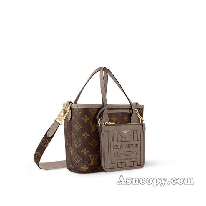 ルイヴィトングレインレザーネヴァーフル･インサイドアウト BBショルダーバッグ  M12109ダーク ファンゴ