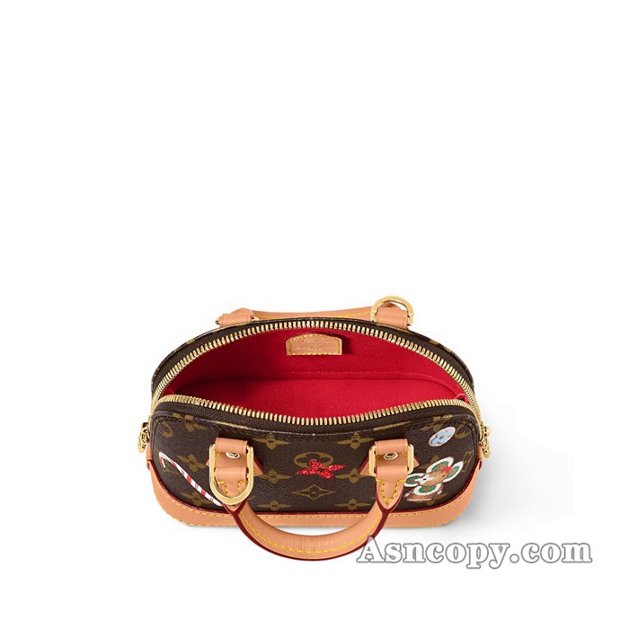 ルイヴィトンモノグラムナノ･ディアヌショルダーバッグ  M12199モノグラム / キャンディ レッド