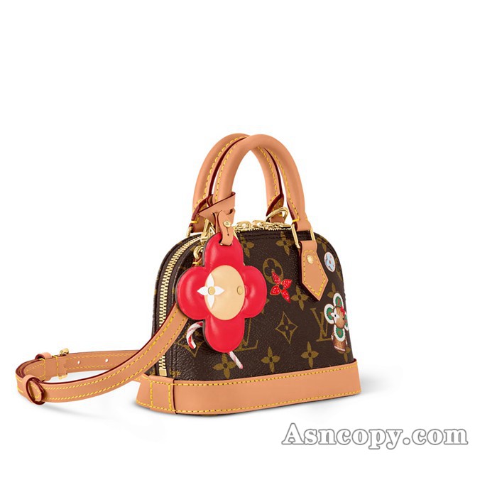 ルイヴィトンモノグラムナノ･ディアヌショルダーバッグ  M12199モノグラム / キャンディ レッド