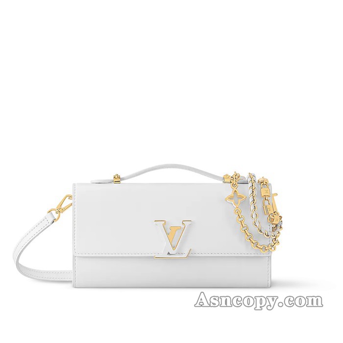 ルイヴィトンカプシーヌ シリーズウォレット オン チェーン･カプシーヌショルダーバッグ  M12265スノー