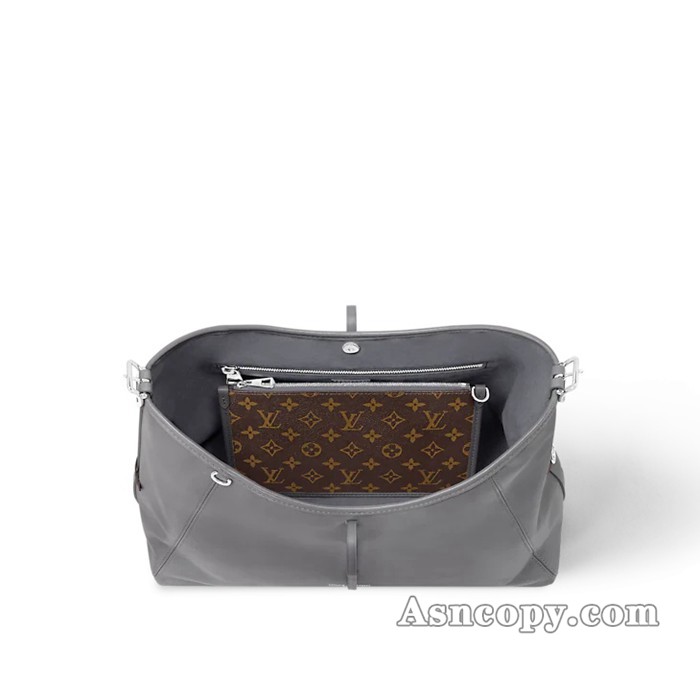 ルイヴィトンラムレザーキャリーオール･バイブ MMショルダーバッグ  M12583トリアノン グレー