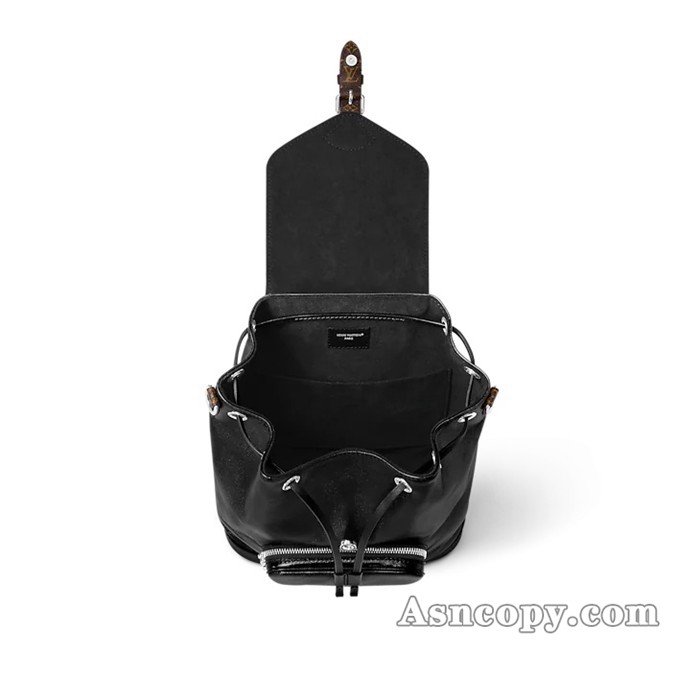 ルイヴィトンラムレザーモンスリ バイブ PMリュックサック  M12587ブラック