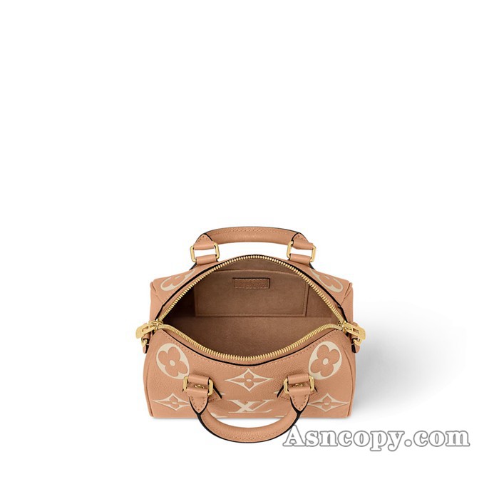 ルイヴィトンバイカラー モノグラム･アンプラント レザースピーディ･バンドリエール 20ショルダーバッグ  M12713アリゾナ / クレーム