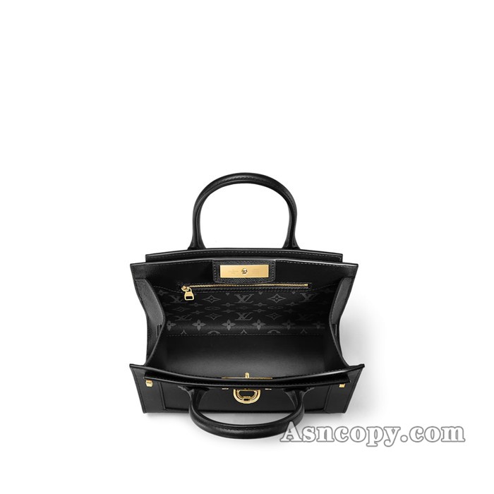 ルイヴィトンカーフレザースティーマーPM ノワールトートバッグ  M21273