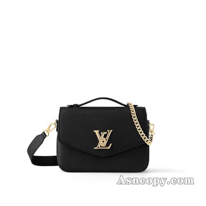 ルイヴィトングレインレザーオックスフォードショルダーバッグ  M22735ノワール