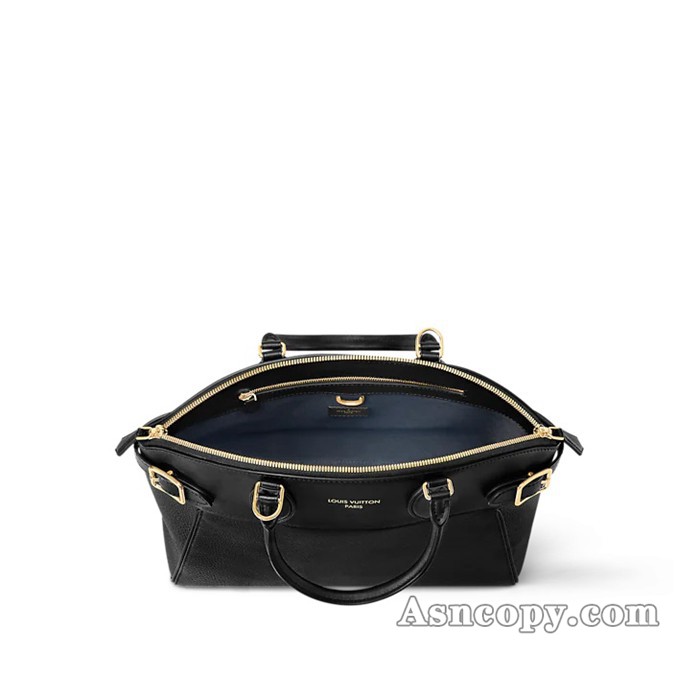 ルイヴィトントリヨンレザーヴァンドームトートバッグ M22914ノワール