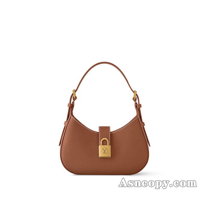ルイヴィトングレインカーフレザーロウキー･ショルダーバッグショルダーバッグ  M24885コニャック ブラウン