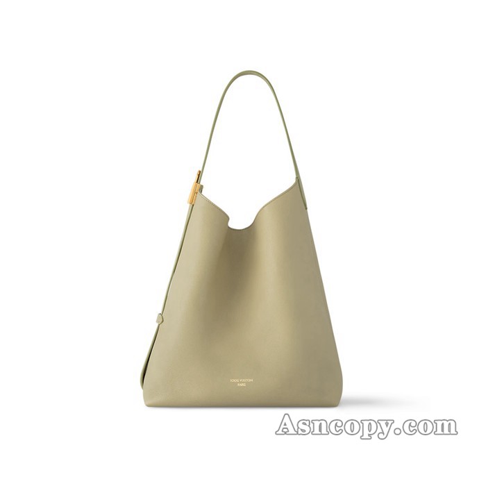 ルイヴィトングレインカーフレザーロウキー･ホーボー MMショルダーバッグ  M24988クレイ グリーン