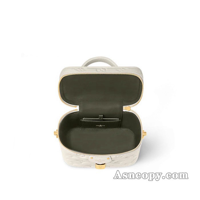 ルイヴィトンラムレザーヴァニティ クッサン PMショルダーバッグ  M25219クレーム