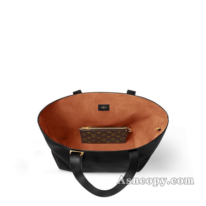 ルイヴィトンカーフレザーロウキー・カバ MMトートバッグ M25341ブラック