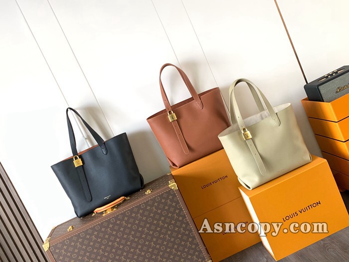 ルイヴィトンカーフレザーロウキー･カバ MMトートバッグ  M25342コニャック