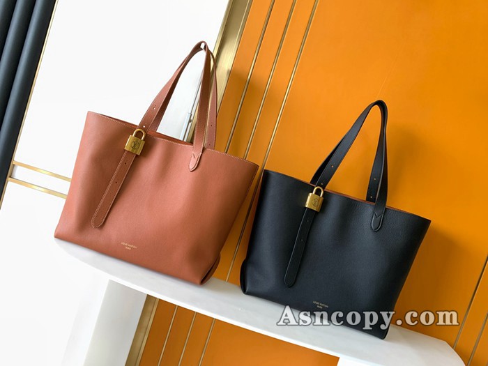 ルイヴィトンカーフレザーロウキー･カバ MMトートバッグ  M25342コニャック