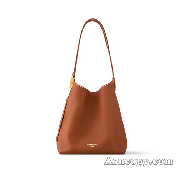 ルイヴィトンカーフレザーロウキー･ホーボー PMショルダーバッグ  M25354コニャック