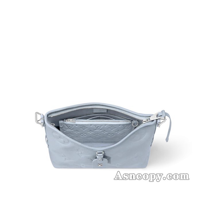 ルイヴィトンモノグラム･アンプラントキャリーオール ジップ NM PMショルダーバッグ  M46673ウォッシュド･ブルー