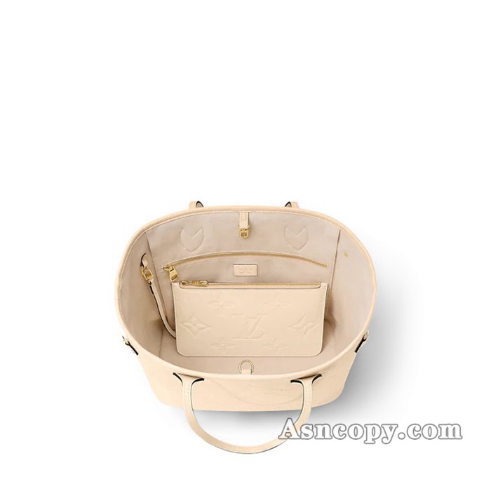 ルイヴィトンモノグラム・アンプラントネヴァーフル MMトートバッグ M46676クレーム