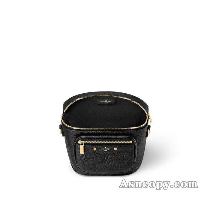 ルイヴィトンモノグラム・アンプラントミニ バムバッグショルダーバッグ M46917ブラック