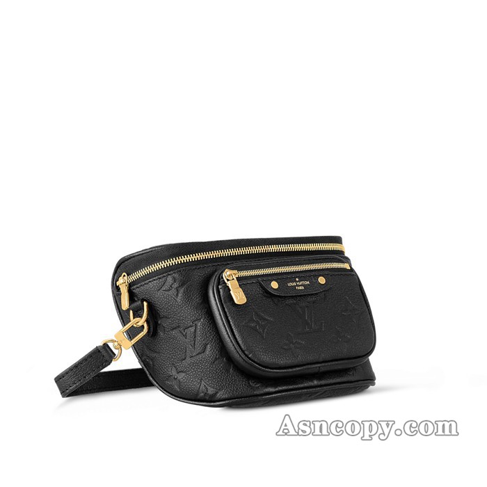 ルイヴィトンモノグラム・アンプラントミニ バムバッグショルダーバッグ M46917ブラック