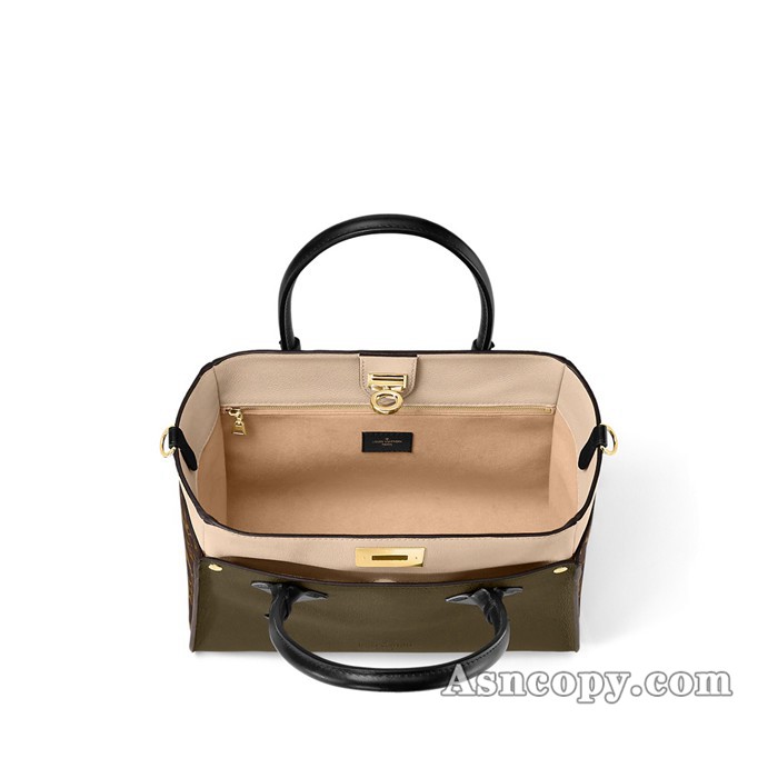 ルイヴィトンカーフレザーオンマイサイド MMトートバッグ  M55302