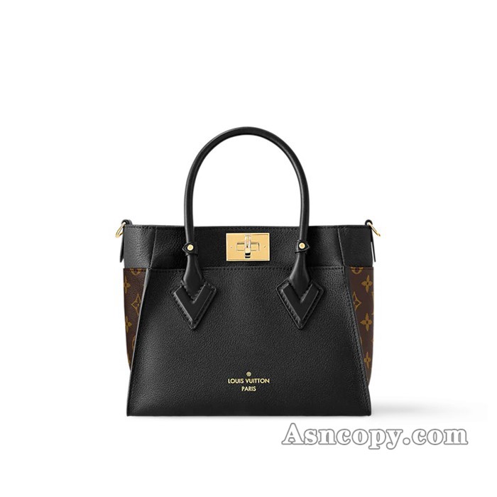 ルイヴィトンカーフレザーオンマイサイド PMトートバッグ  M57728