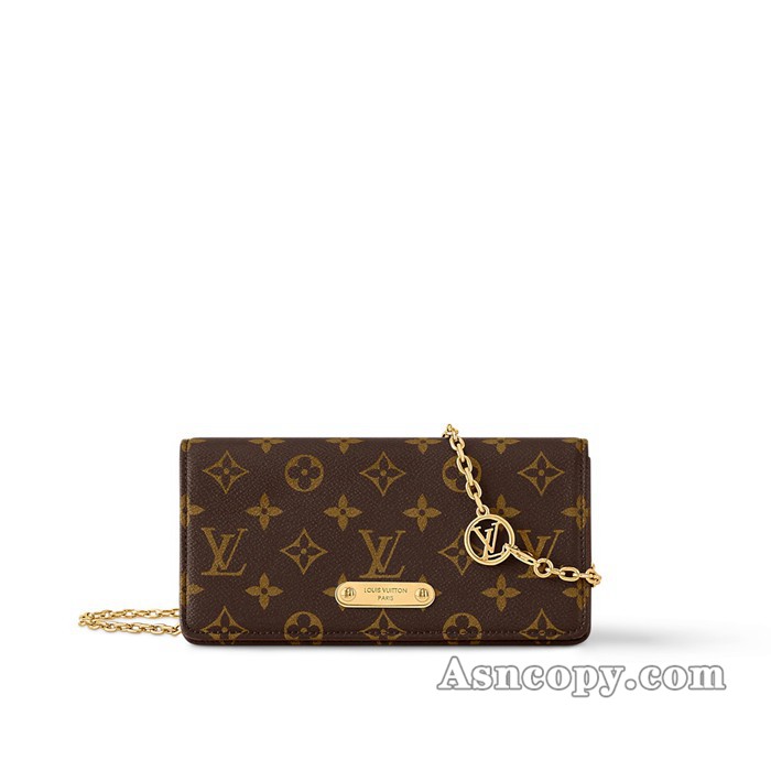 ルイヴィトンモノグラムウォレット オン チェーン･リリーショルダーバッグ  M82509