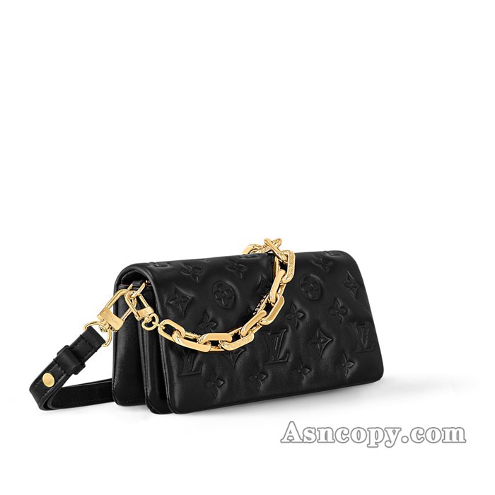 ルイヴィトンモノグラム･パターンポシェットクッサンショルダーバッグ  M83359ブラック