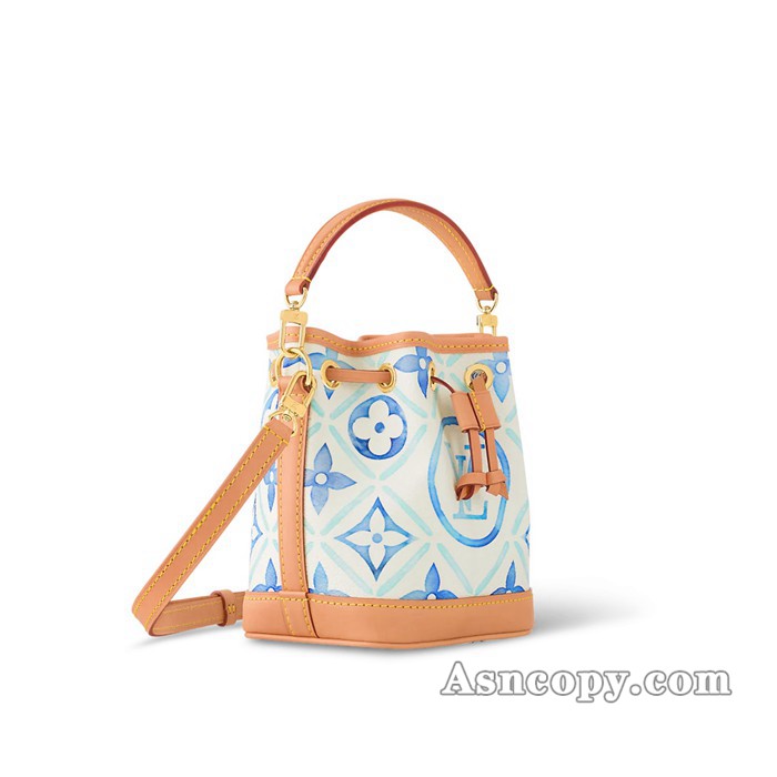 ルイヴィトンモノグラムナノ・ノエショルダーバッグ M83620ラグーン ブルー