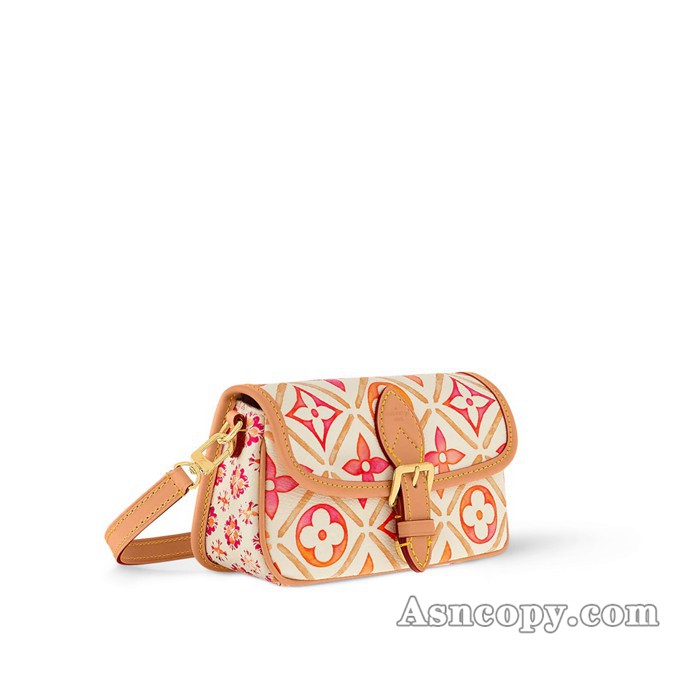 ルイヴィトンモノグラムナノ･ディアヌショルダーバッグ  M83621コーラル