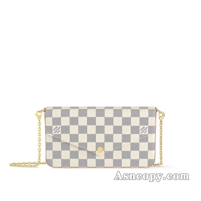 ルイヴィトンダミエ･アズールポシェット･フェリシーショルダーバッグ  N40491