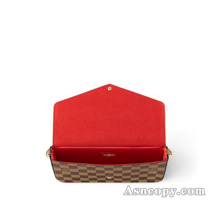 ルイヴィトンダミエポシェット･フェリシーショルダーバッグ  N40492