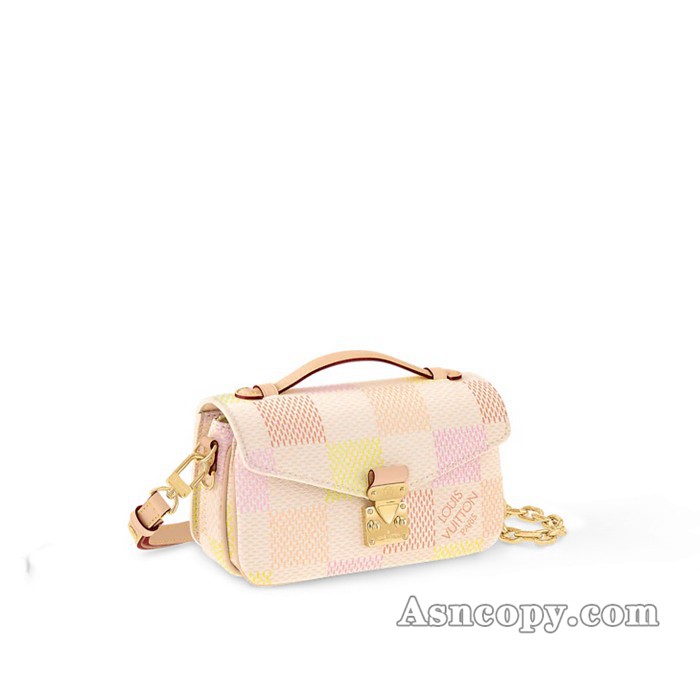 ルイヴィトンダミエ・キャンバスポシェット･メティス EWショルダーバッグ  N40749ピーチ