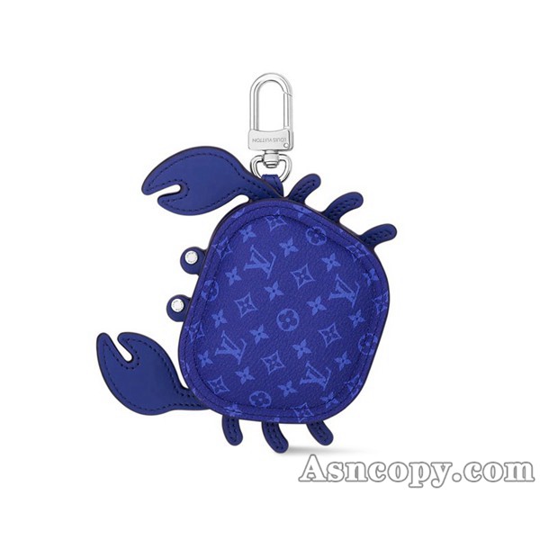ルイヴィトンモノグラムバッグチャーム･LV クラブ M02217ブルー インディゴ