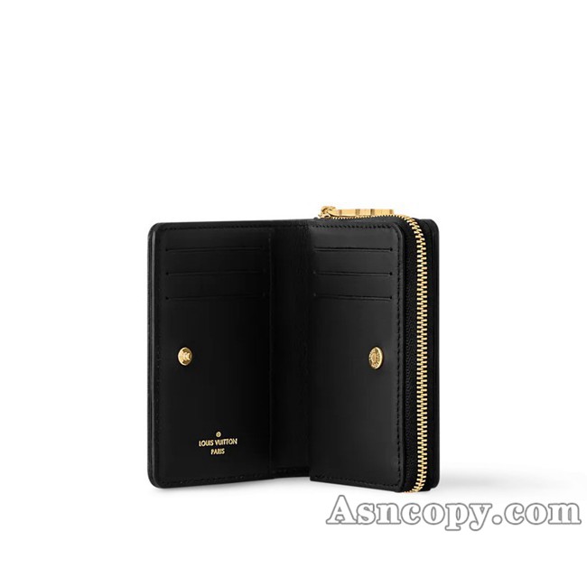 ルイヴィトンポルトフォイユ･ルー財布 M12378ブラック / ピンク