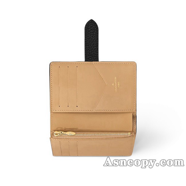 ルイヴィトントリヨンレザーカプシーヌLV ヴェルティカル ウォレット コンパクト財布 M81561
