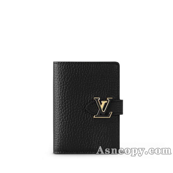 ルイヴィトントリヨンレザーカプシーヌLV ヴェルティカル ウォレット コンパクト財布 M81561