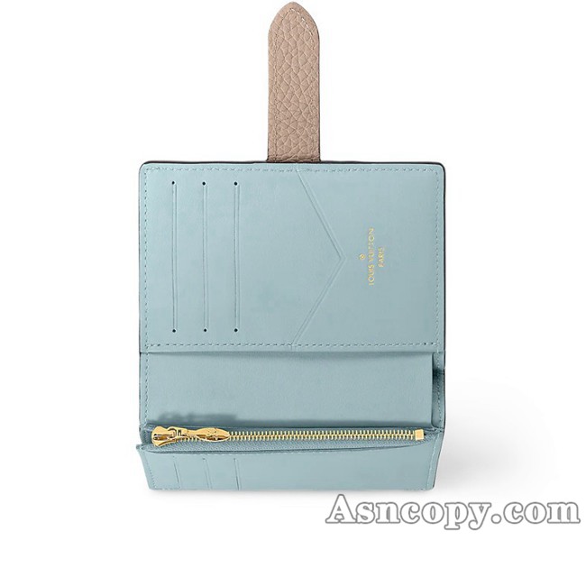 ルイヴィトントリヨンレザーカプシーヌLV ヴェルティカル ウォレット コンパクト財布 M82198